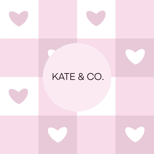 Hearted Pink Gingham Seamless Digital Pattern