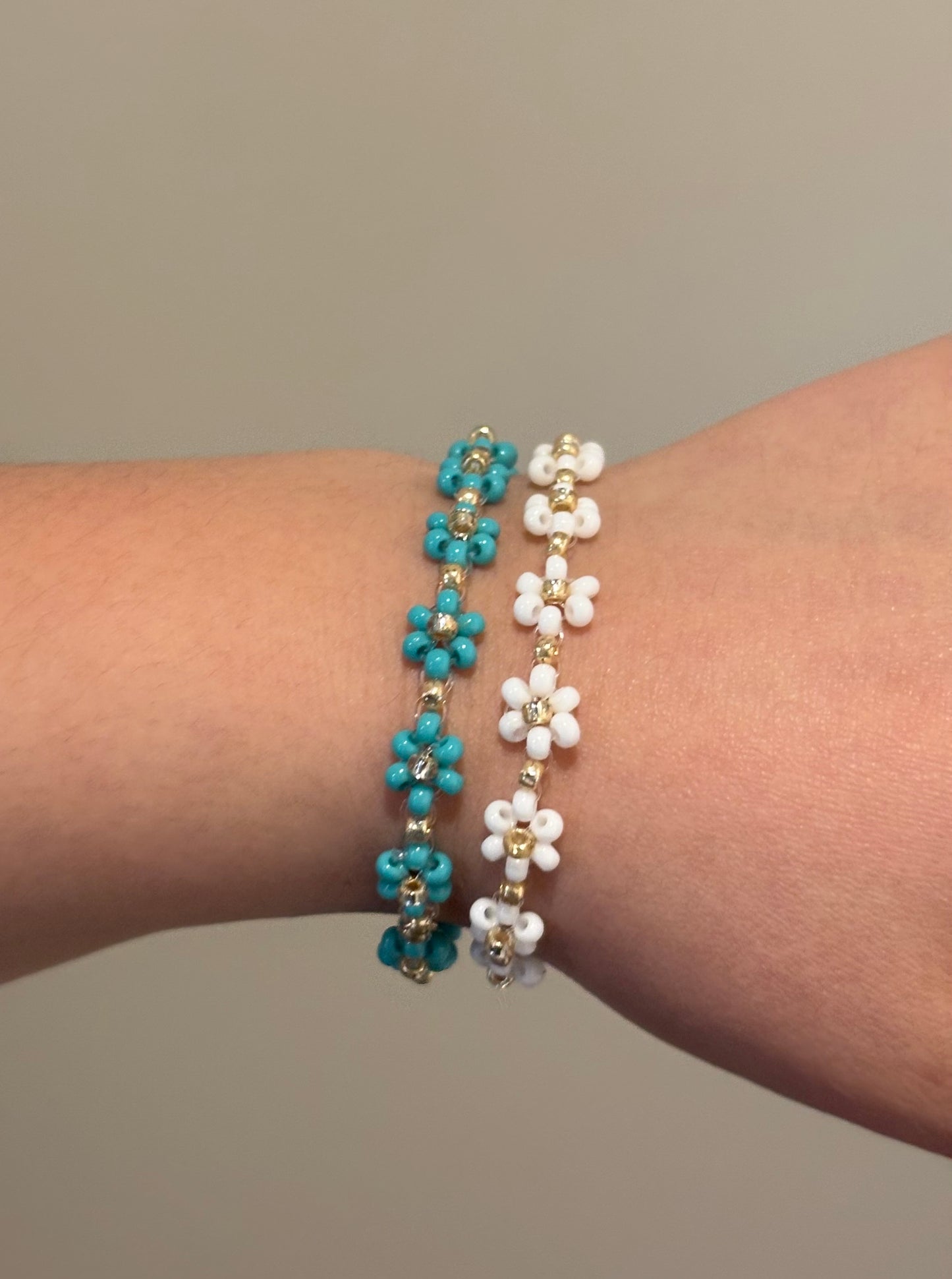 Beaded Flower Bracelet