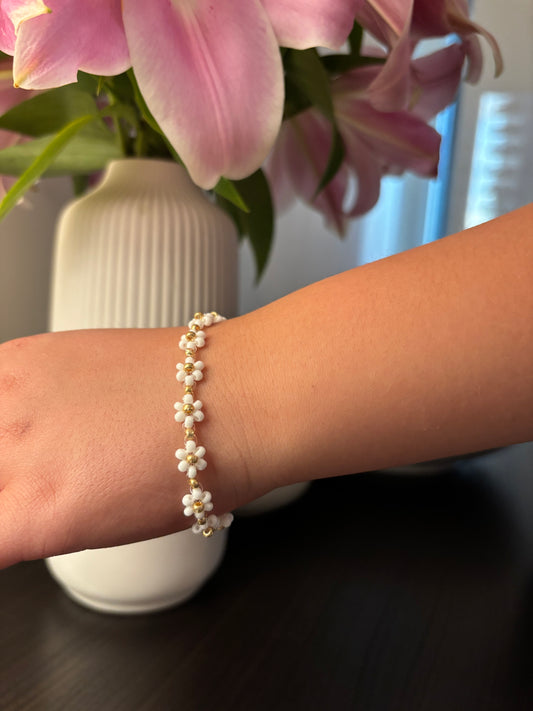 Beaded Flower Bracelet