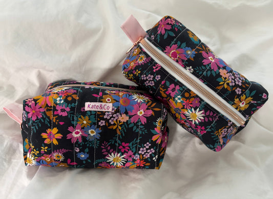 Quilted Zipper Pouches