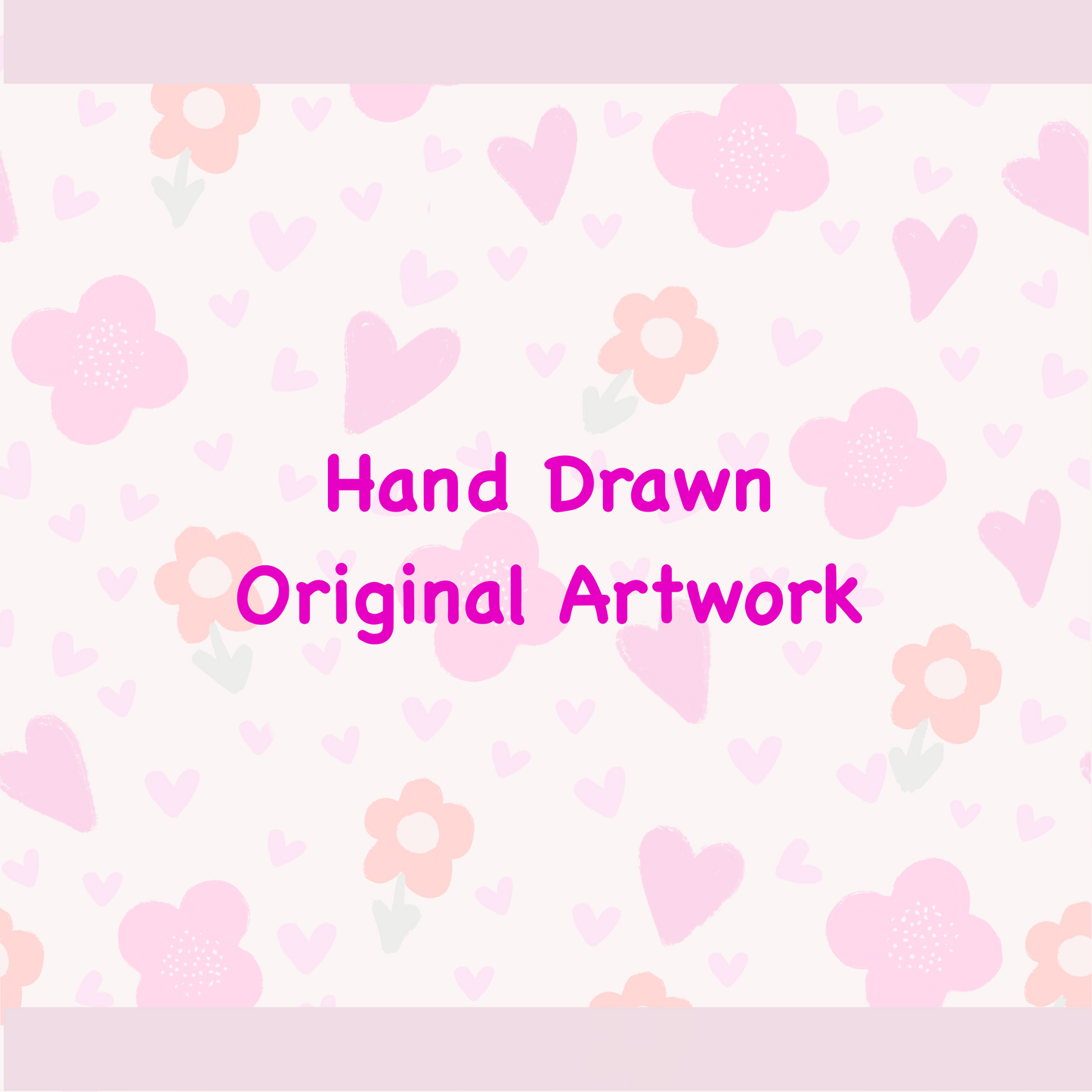 Hearted Pink Gingham Seamless Digital Pattern
